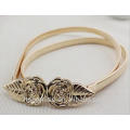 HONGMIOO women elegant elastic metal belt